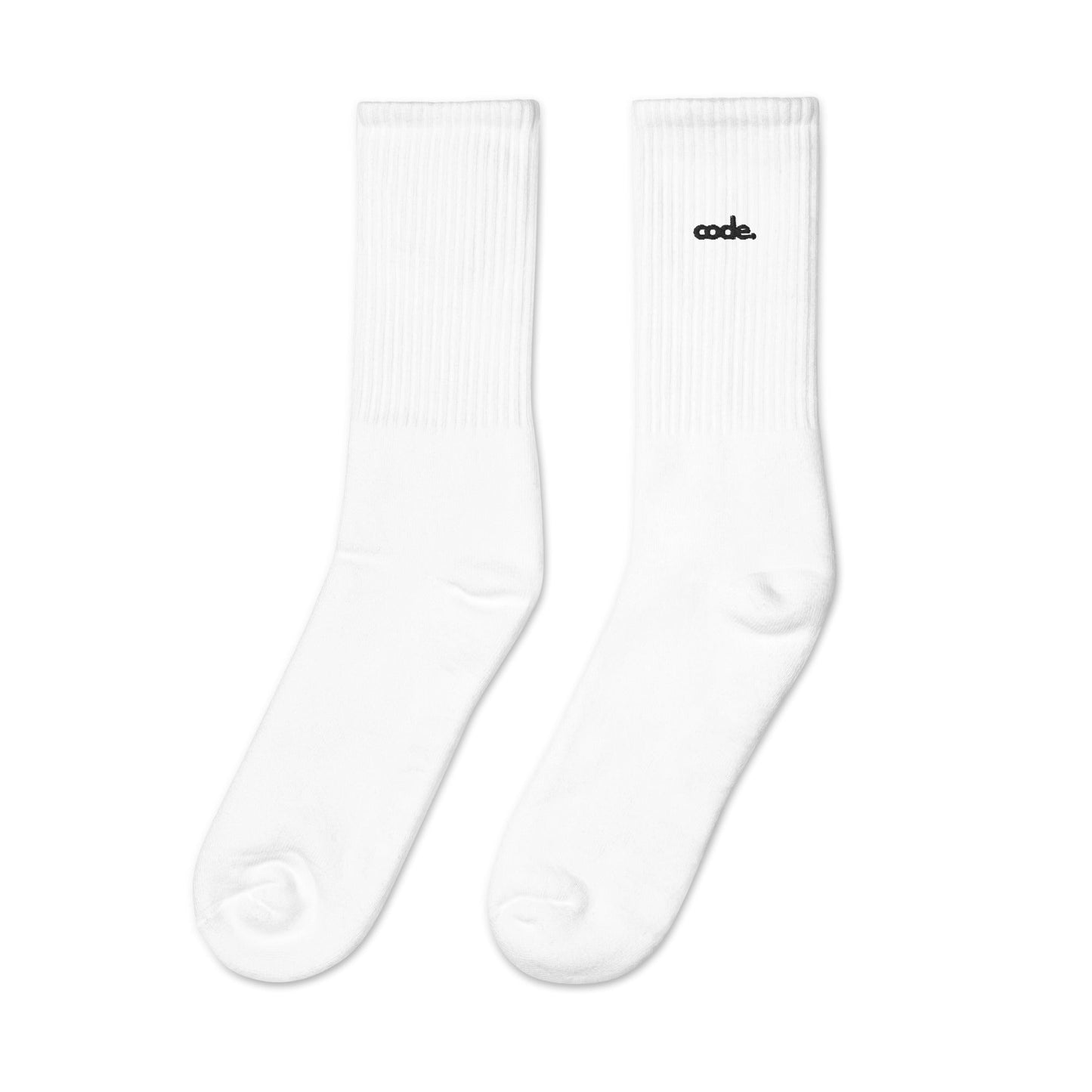 "CODE" Embroidered socks The Developer Shop