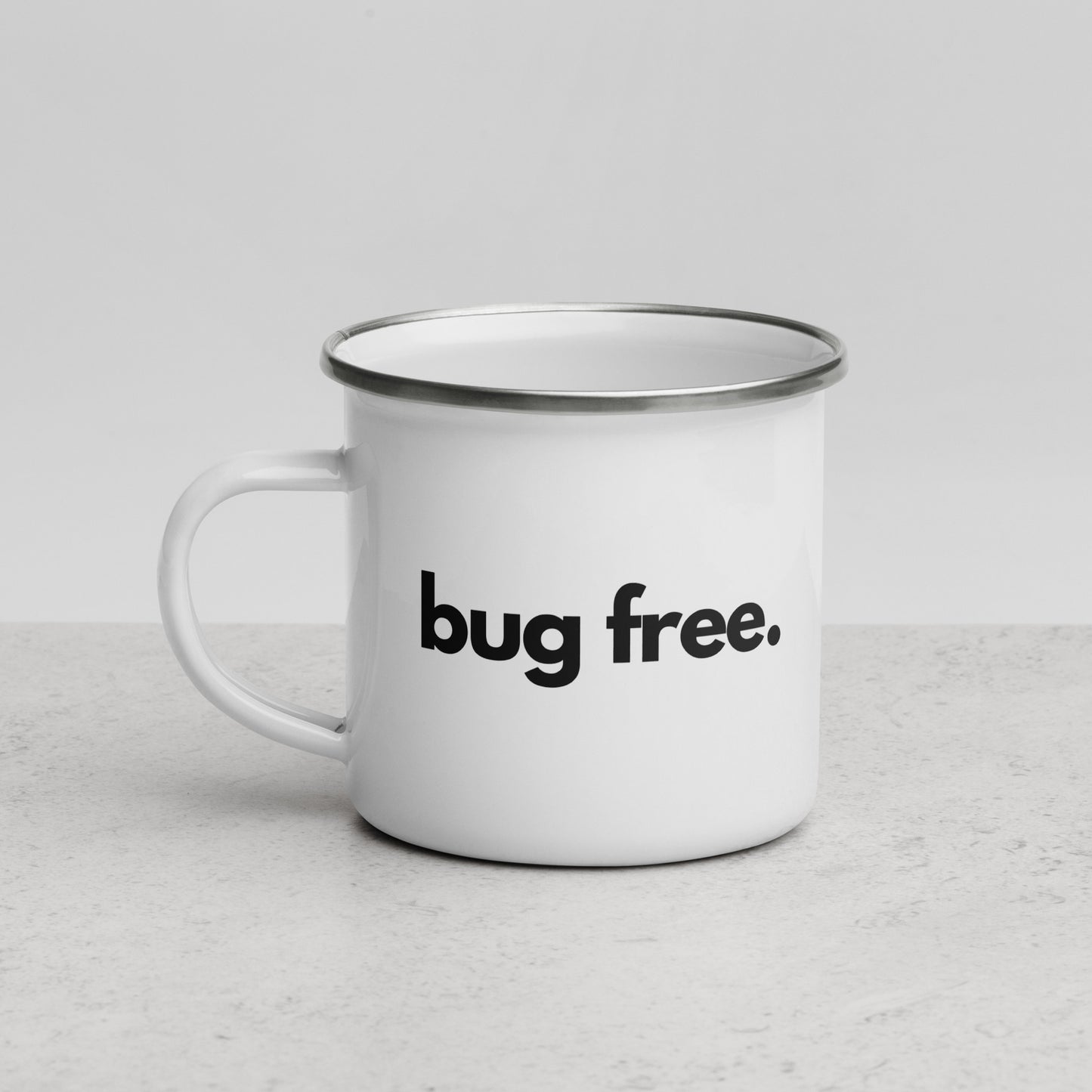 "BUG FREE" Enamel Mug The Developer Shop