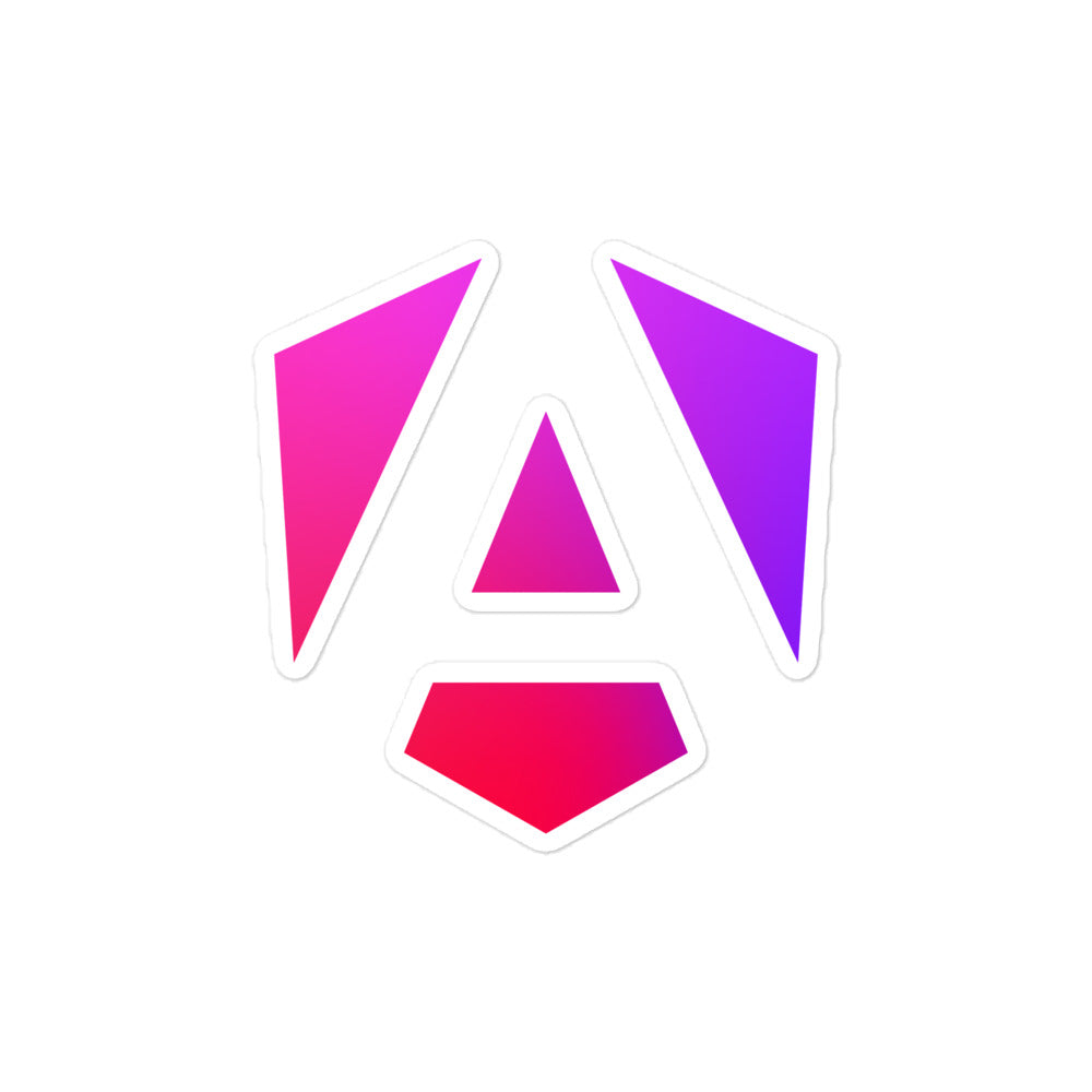 "ANGULAR" Bubble-free stickers The Developer Shop