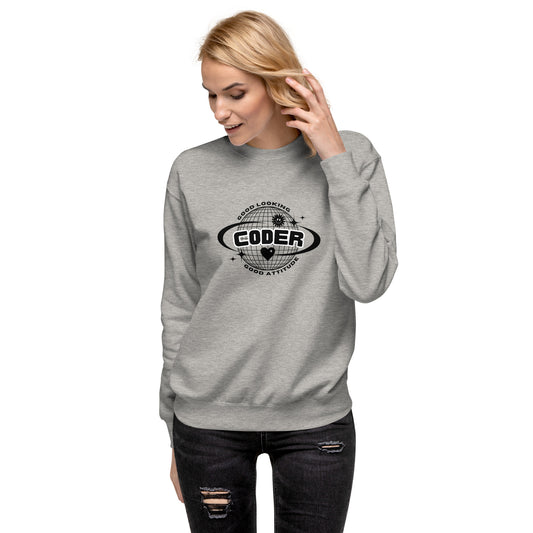 "GOOD CODER" Unisex Premium Sweatshirt The Developer Shop