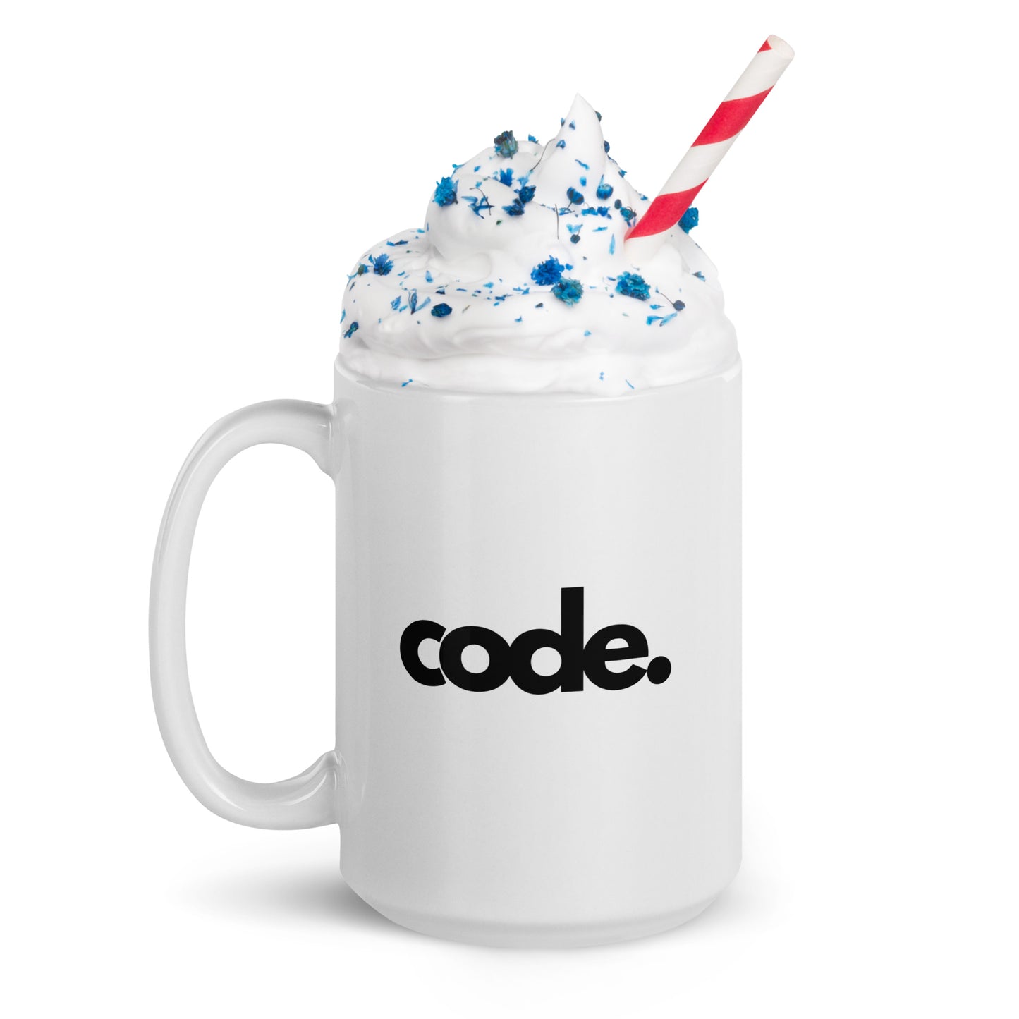 "CODE" White glossy mug The Developer Shop