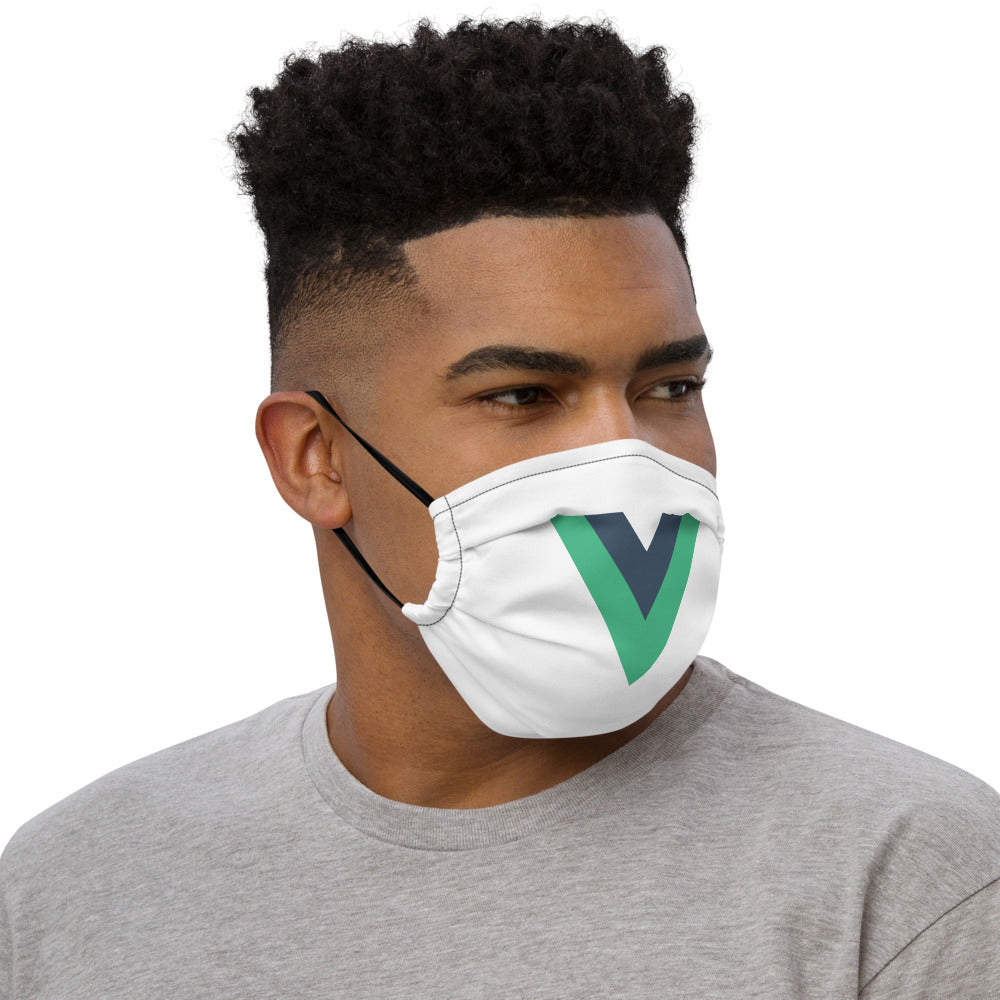 "Vue.js" Premium face mask The Developer Shop