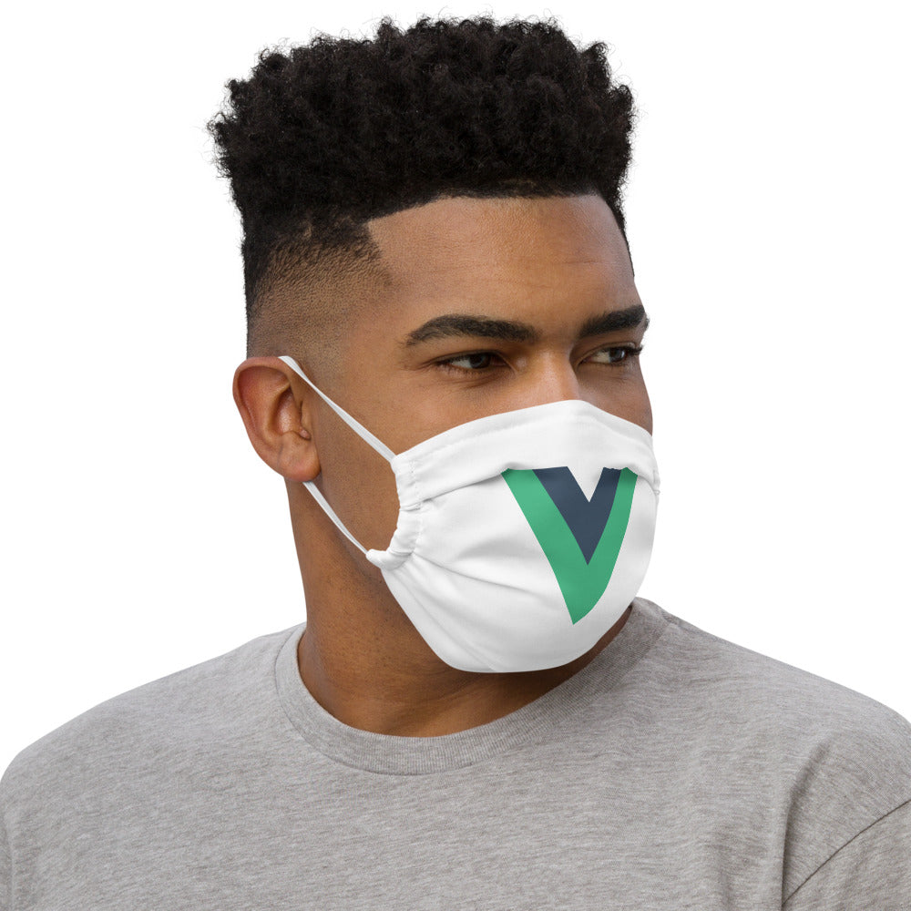 "Vue.js" Premium face mask The Developer Shop