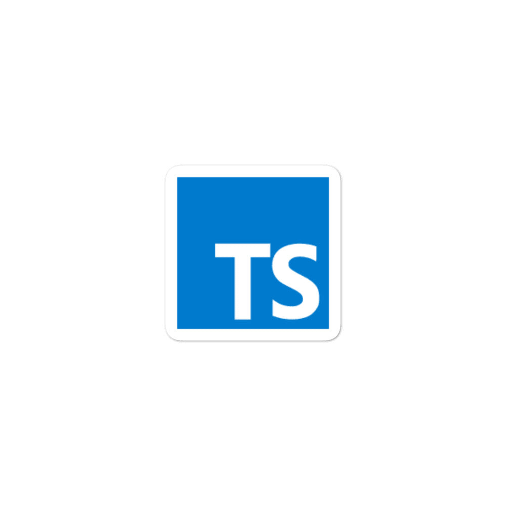 "TYPESCRIPT" Bubble-free stickers The Developer Shop