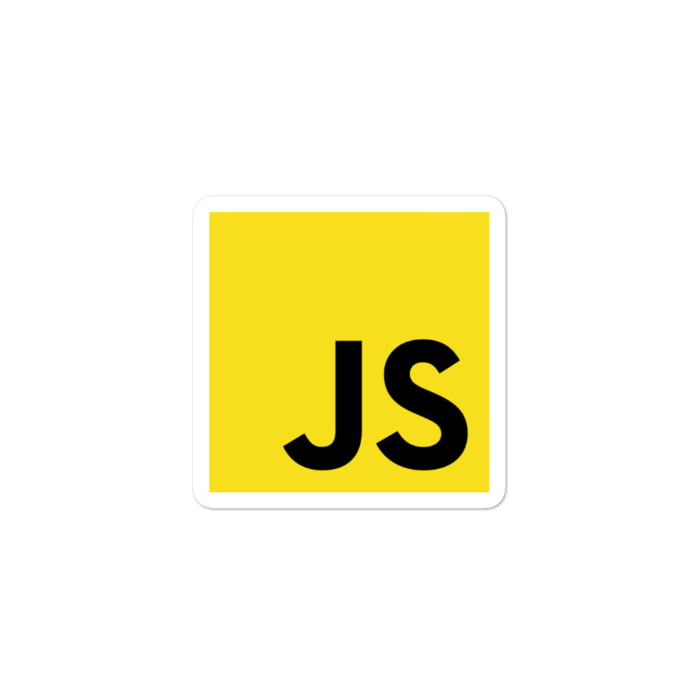 "JavaScript" Bubble-free stickers The Developer Shop