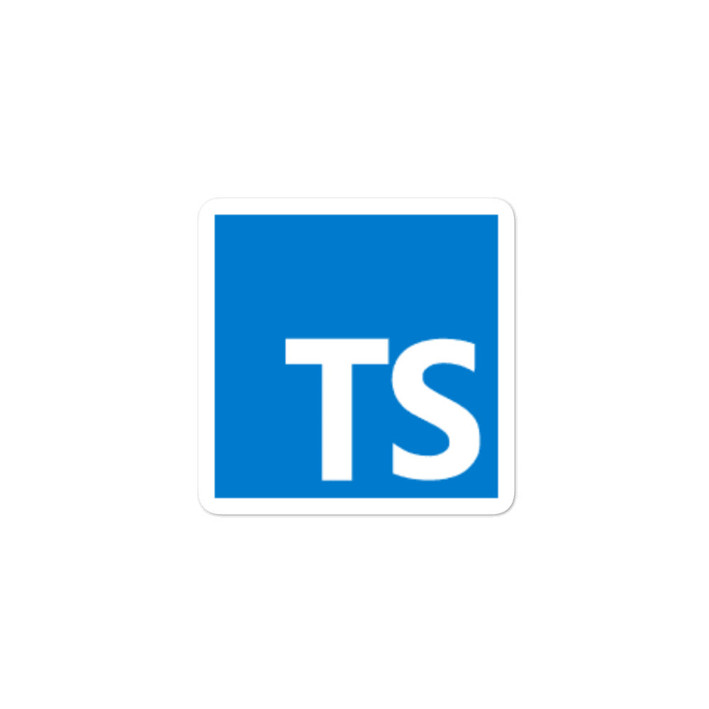 "TYPESCRIPT" Bubble-free stickers The Developer Shop