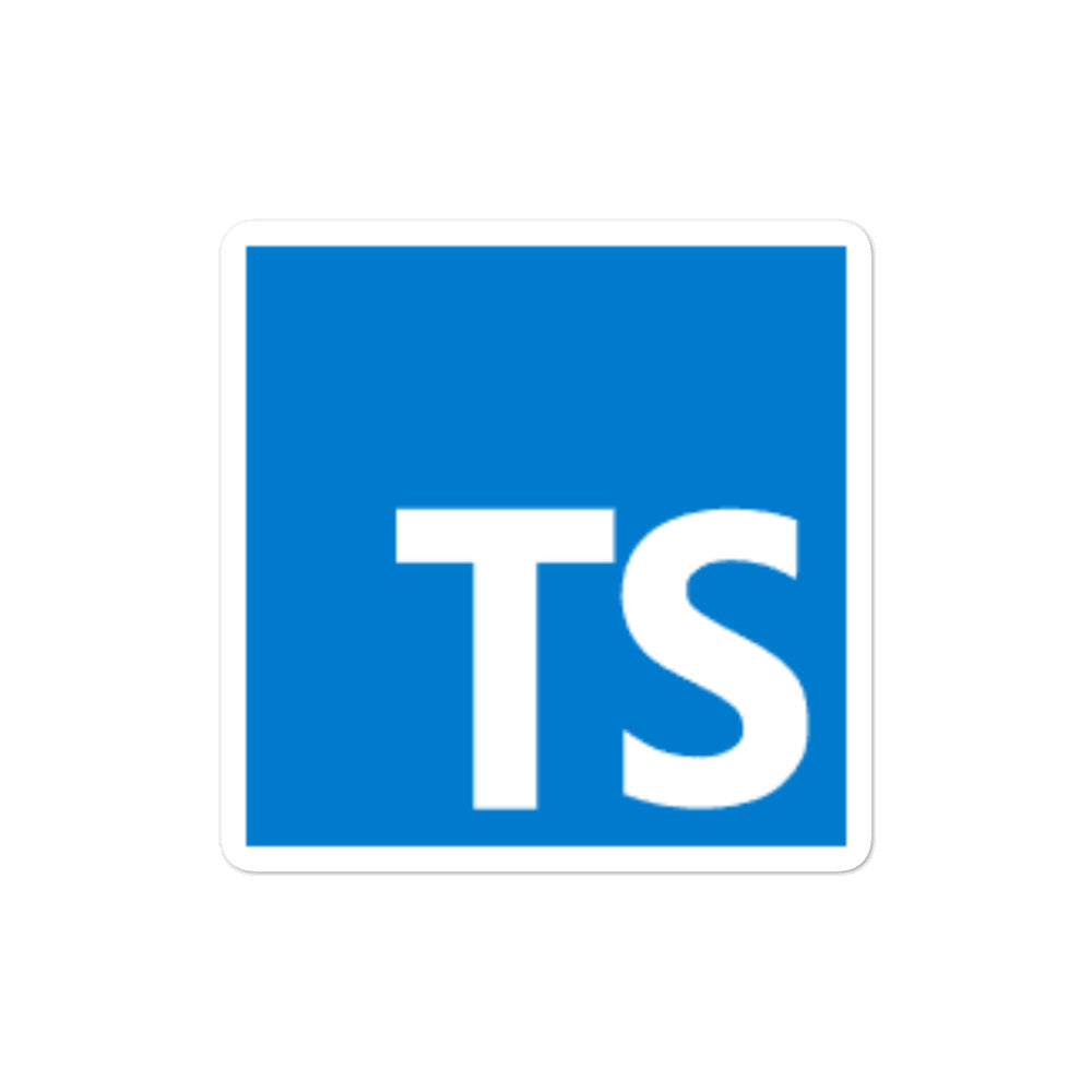 "TYPESCRIPT" Bubble-free stickers The Developer Shop