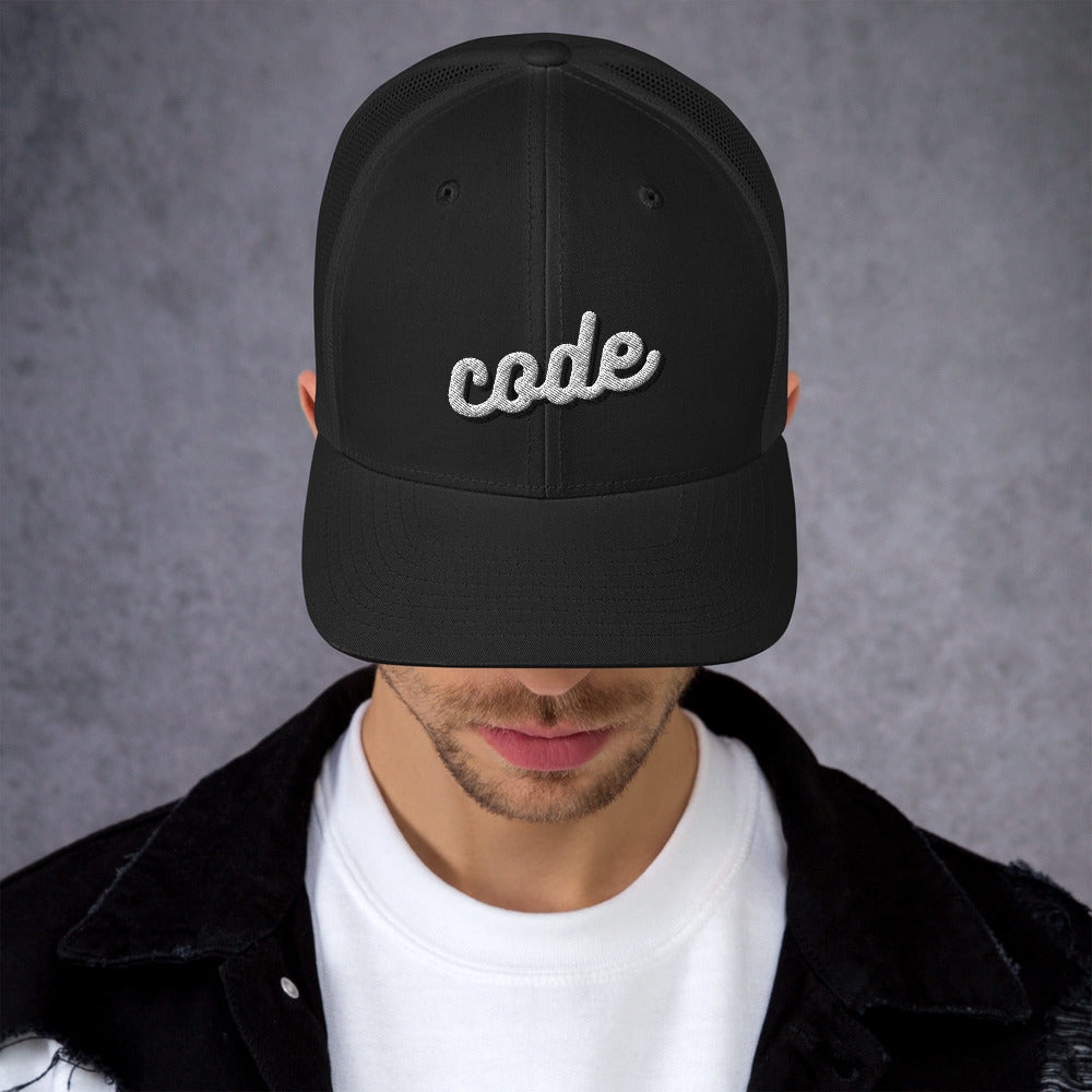 "CODE" Trucker Cap The Developer Shop