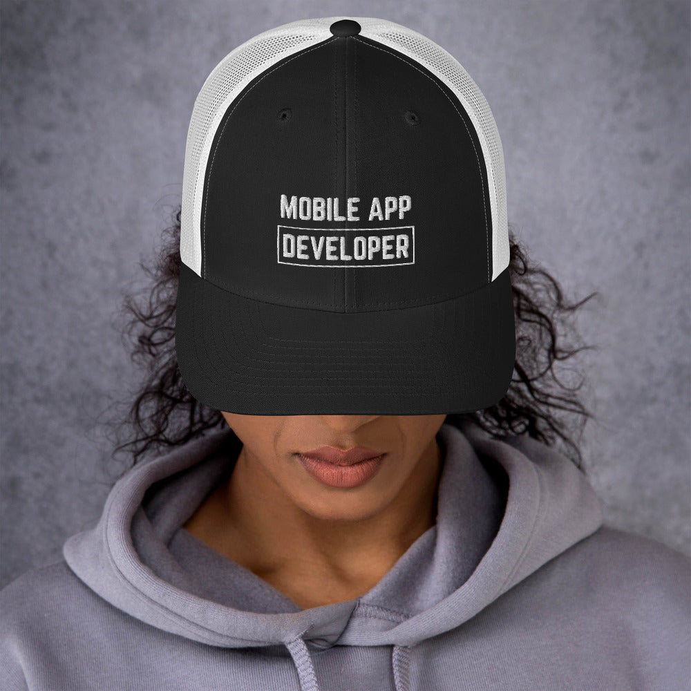 "MOBILE APP DEVELOPER" Trucker Cap The Developer Shop