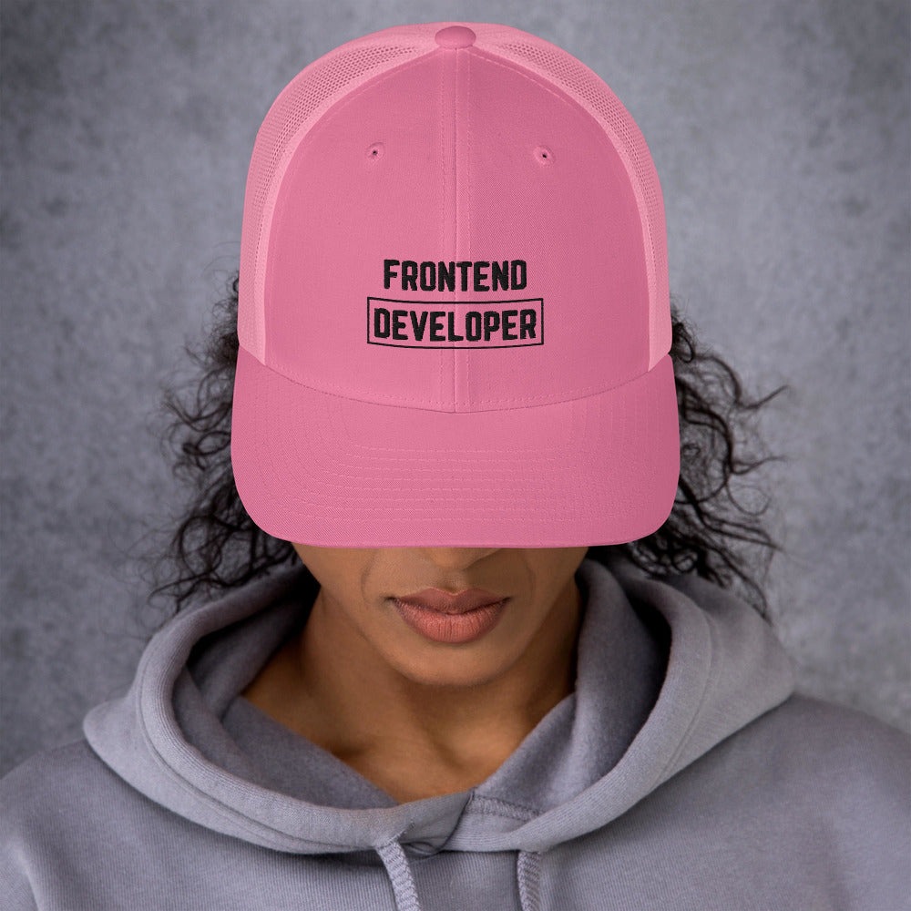 "FRONTEND DEVELOPER" Light Trucker Cap The Developer Shop