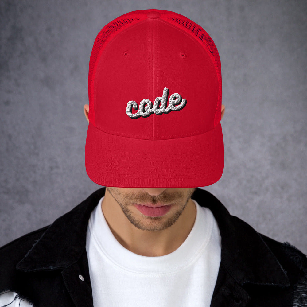 "CODE" Trucker Cap The Developer Shop