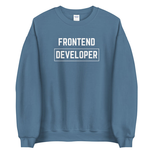"FRONTEND DEVELOPER" Dark Sweatshirt The Developer Shop