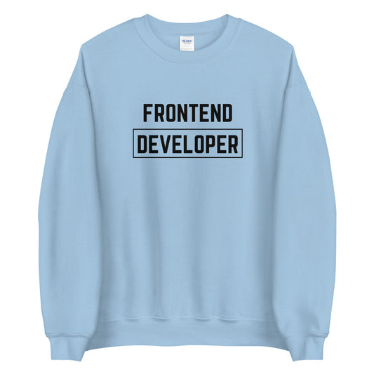 "FRONTEND DEVELOPER" Light Sweatshirt The Developer Shop