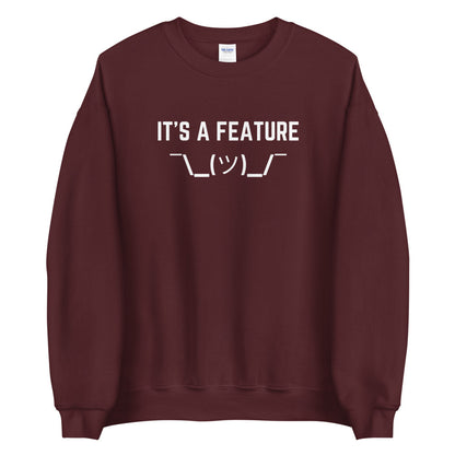"IT'S A FEATURE" Sweatshirt The Developer Shop