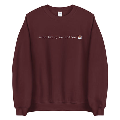 "SUDO BRING ME COFFEE" Sweatshirt The Developer Shop