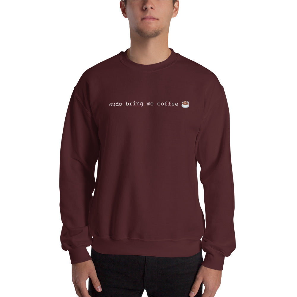 "SUDO BRING ME COFFEE" Sweatshirt The Developer Shop