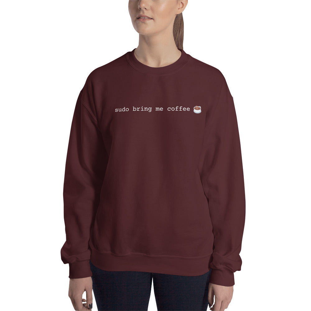 "SUDO BRING ME COFFEE" Sweatshirt The Developer Shop