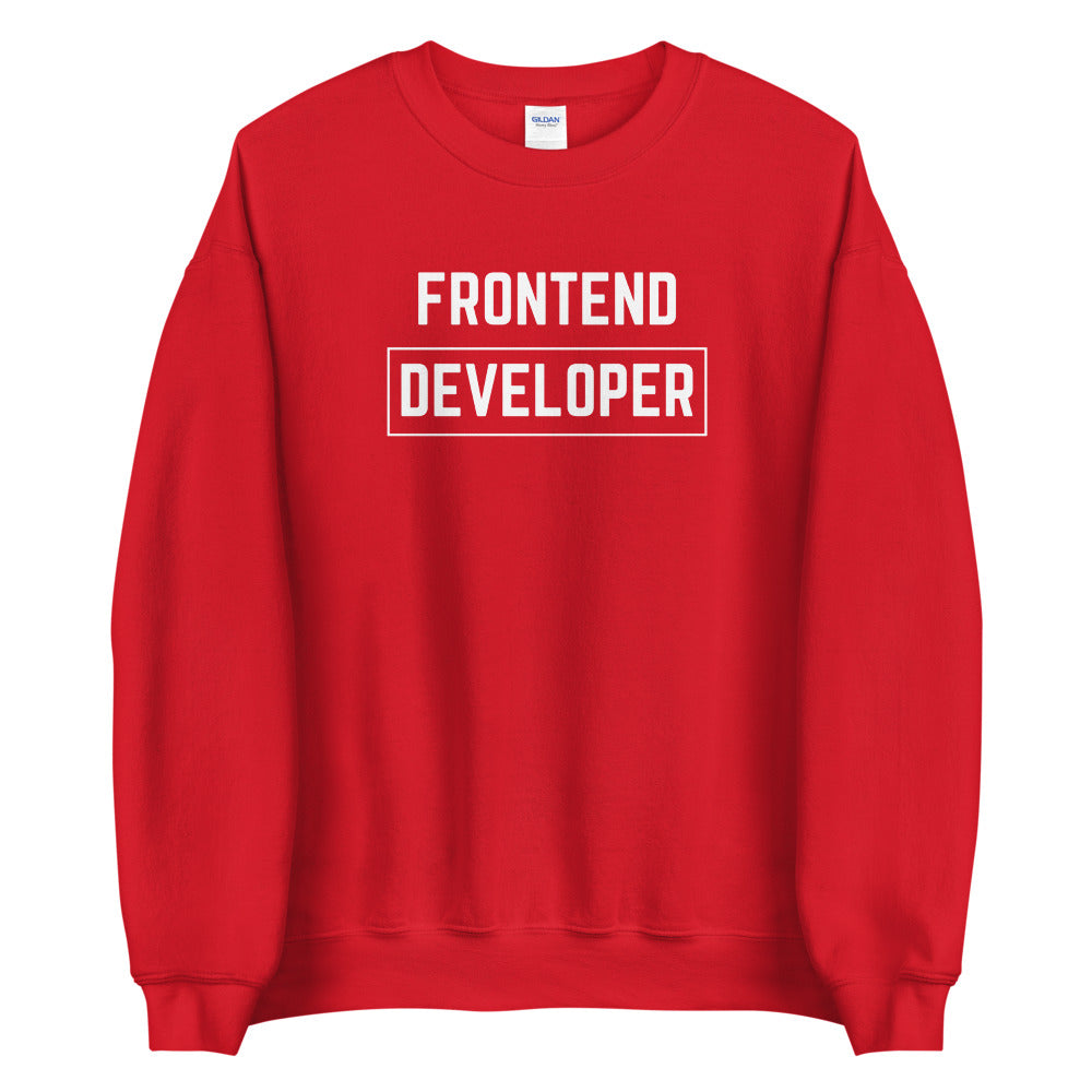 "FRONTEND DEVELOPER" Dark Sweatshirt The Developer Shop