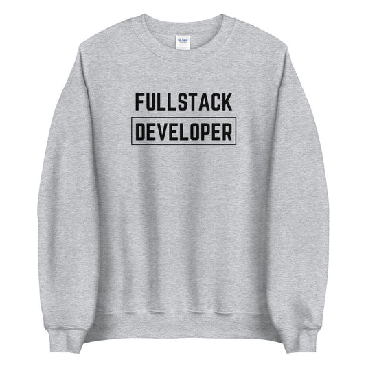"FULLSTACK DEVELOPER" Light Sweatshirt The Developer Shop