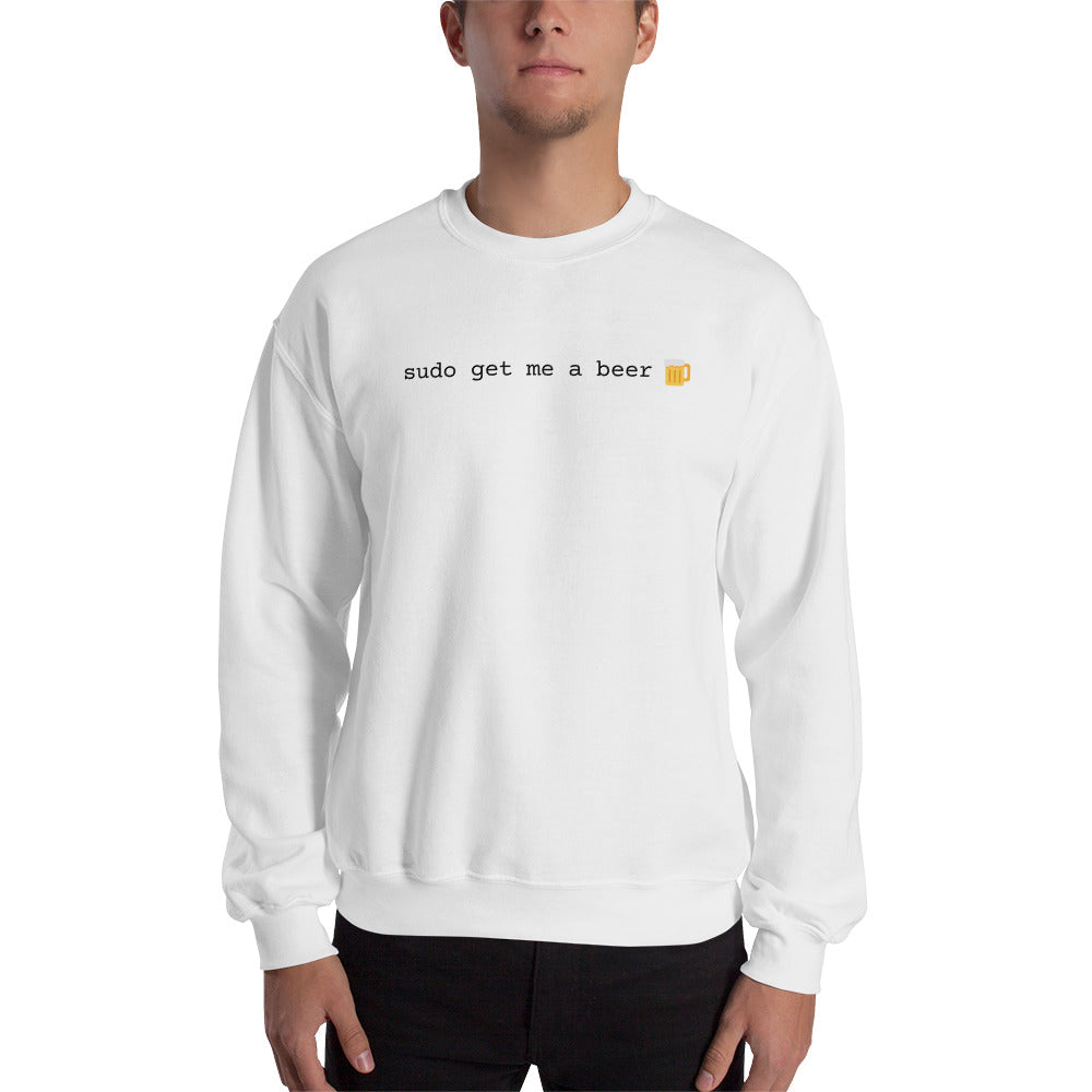 "SUDO GET ME A BEER" Sweatshirt The Developer Shop
