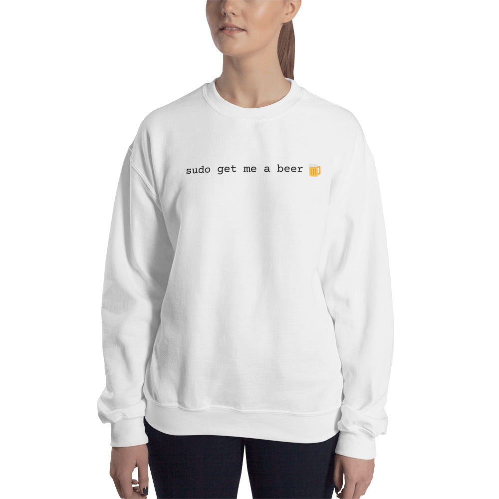 "SUDO GET ME A BEER" Sweatshirt The Developer Shop