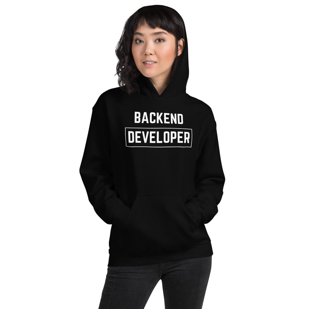 "BACKEND DEVELOPER" Dark Hoodie The Developer Shop