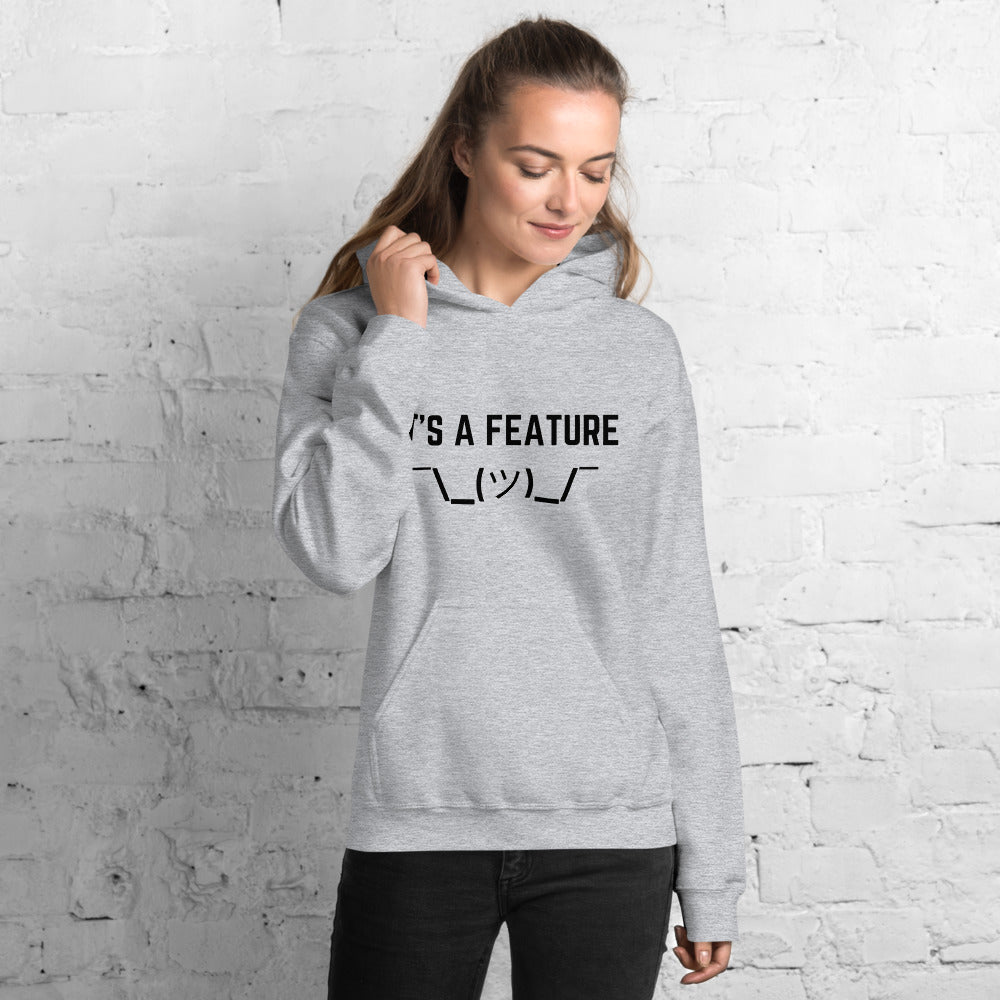 "IT'S A FEATURE" Hoodie The Developer Shop