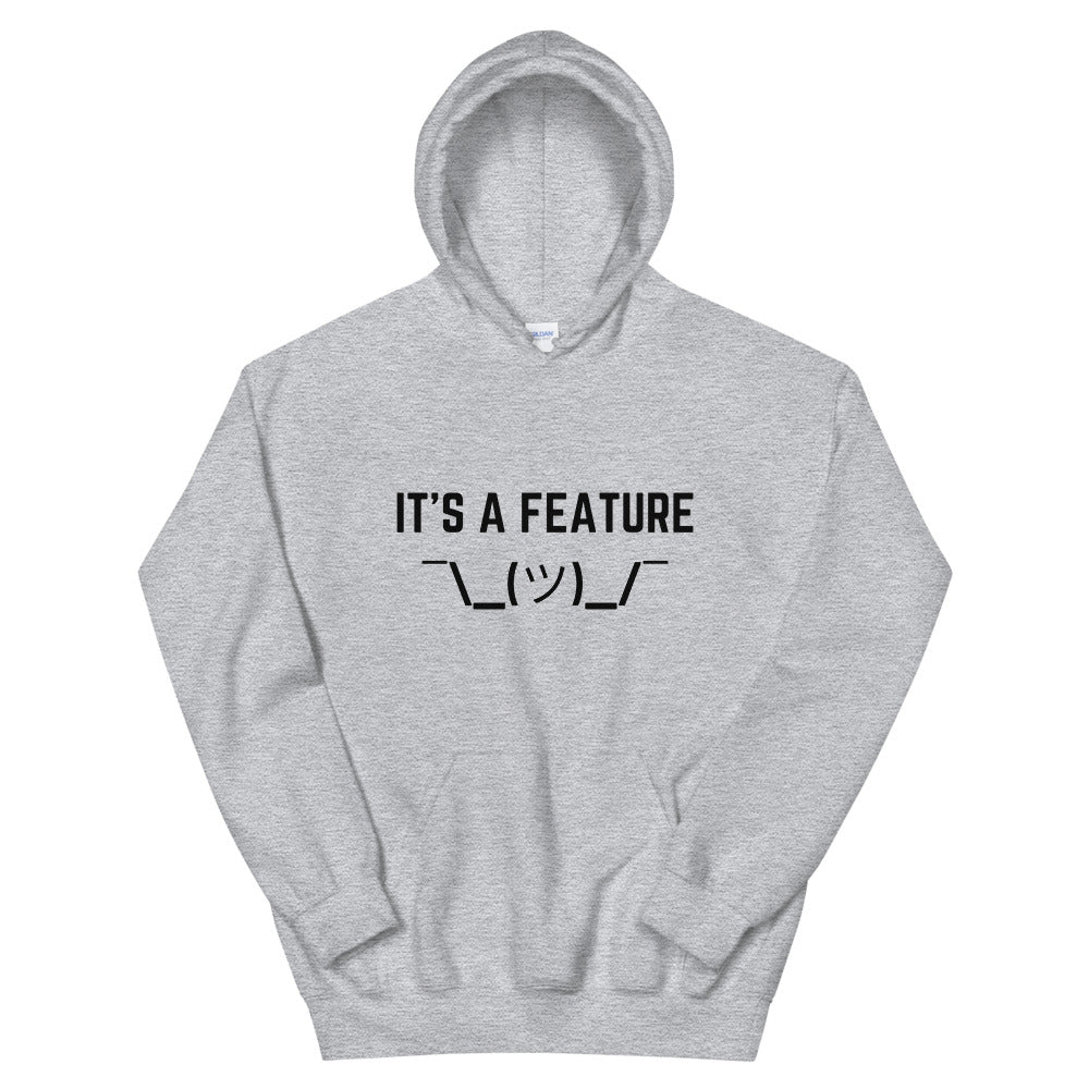 "IT'S A FEATURE" Hoodie The Developer Shop