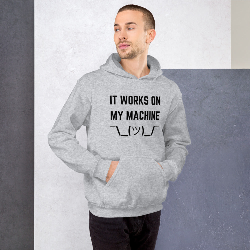 "IT WORKS ON MY MACHINE" Light Hoodie The Developer Shop