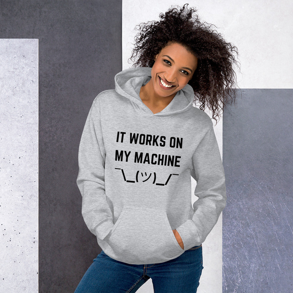 "IT WORKS ON MY MACHINE" Light Hoodie The Developer Shop