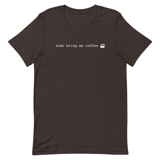 "SUDO BRING ME COFFEE" T-Shirt The Developer Shop