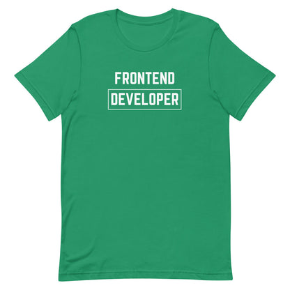 "FRONTEND DEVELOPER" Dark T-Shirt The Developer Shop