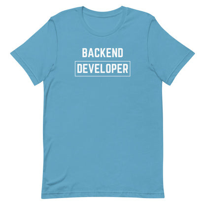 "BACKEND DEVELOPER" Dark T-Shirt The Developer Shop