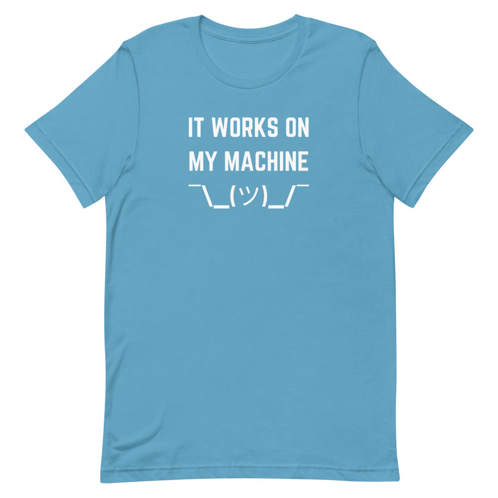 "IT WORKS ON MY MACHINE" Dark T-Shirt The Developer Shop