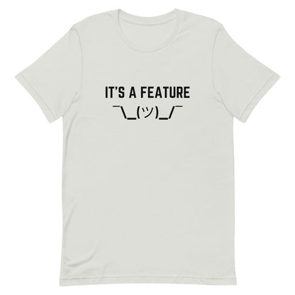 "IT'S A FEATURE" Light T-Shirt The Developer Shop