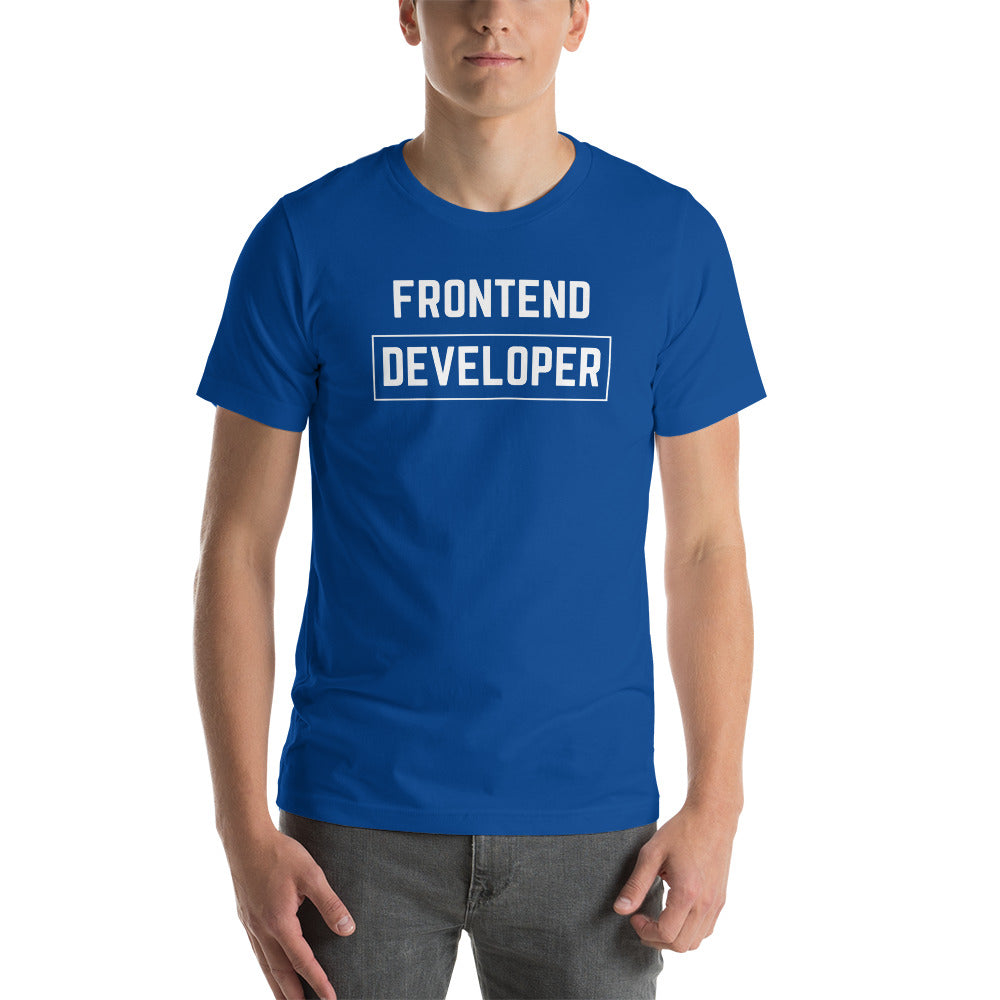"FRONTEND DEVELOPER" Dark T-Shirt The Developer Shop