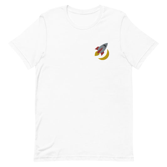 "TO THE MOON" Embroidered T-Shirt The Developer Shop