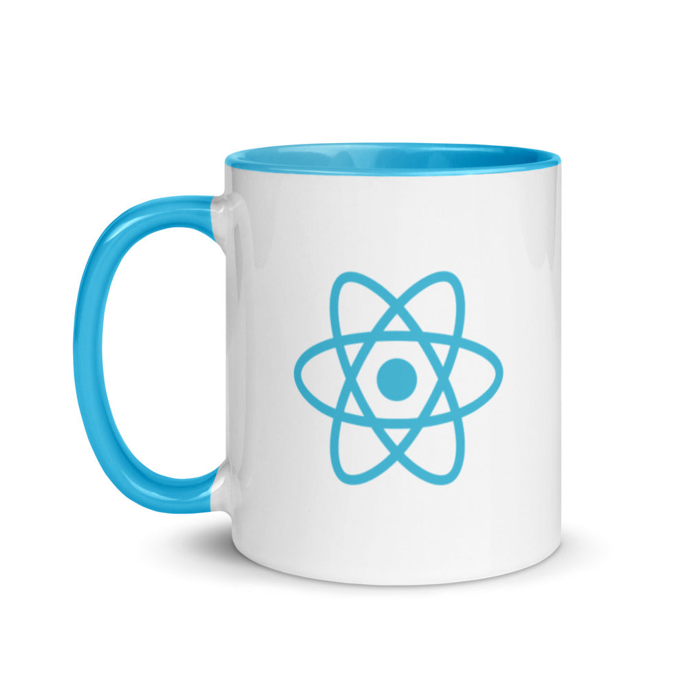 "REACT" Mug with Color Inside The Developer Shop