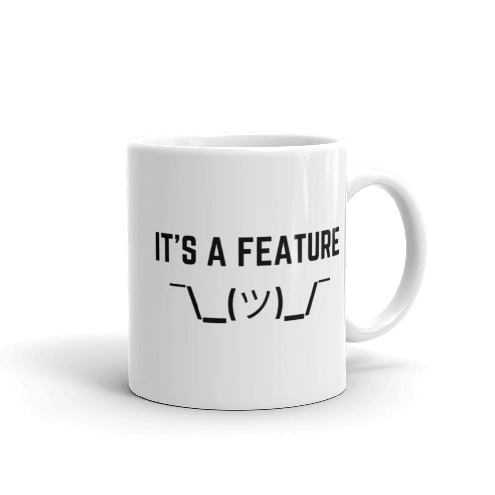 "IT'S A FEATURE" Mug The Developer Shop