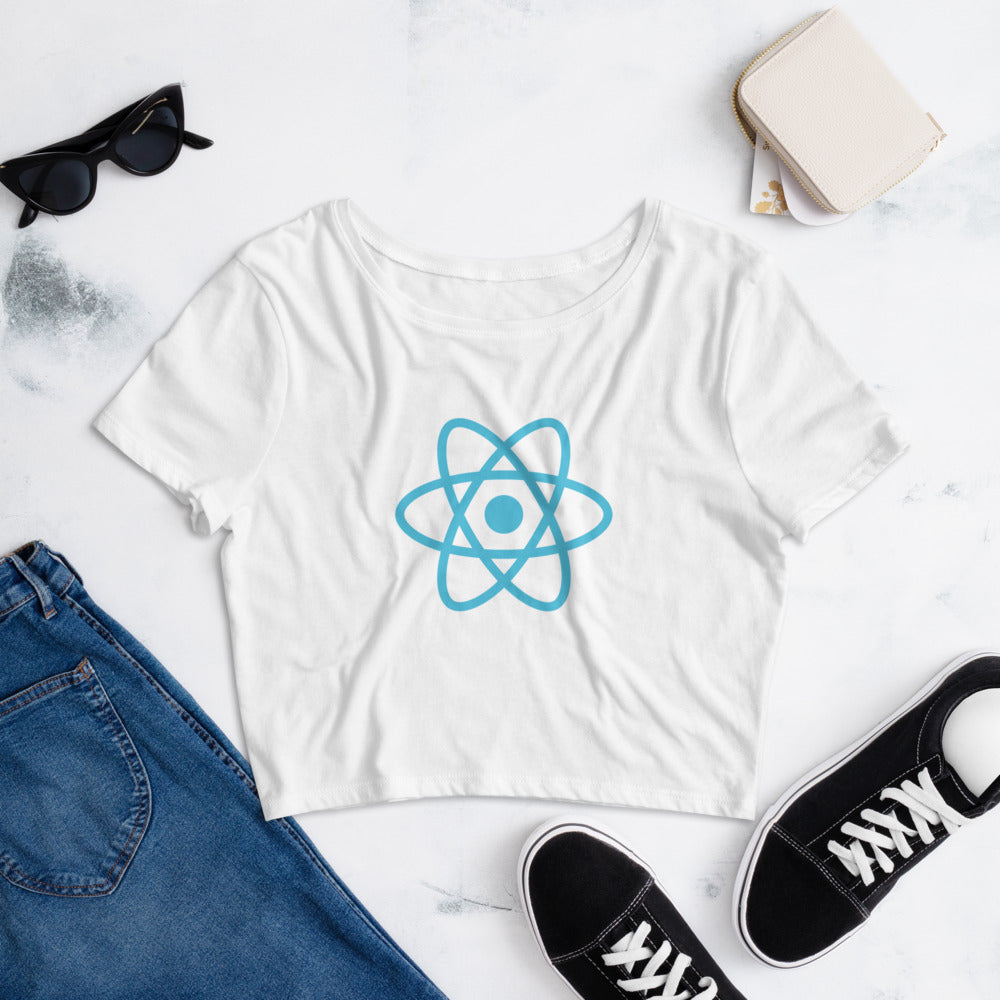"REACT" Women’s Crop Tee The Developer Shop