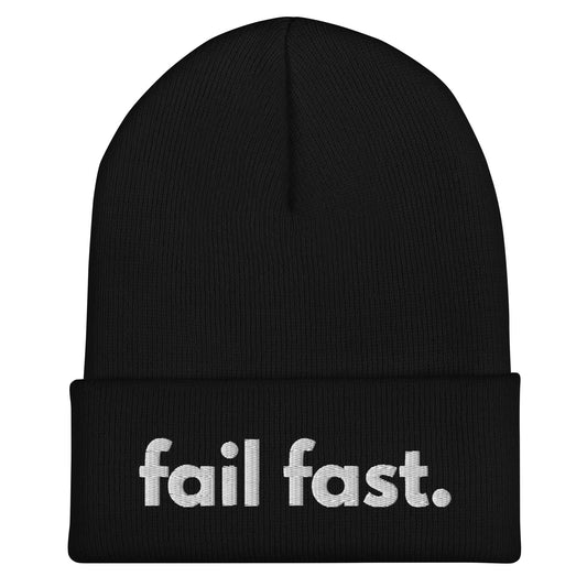 "FAIL FAST" Embroidered beanie The Developer Shop