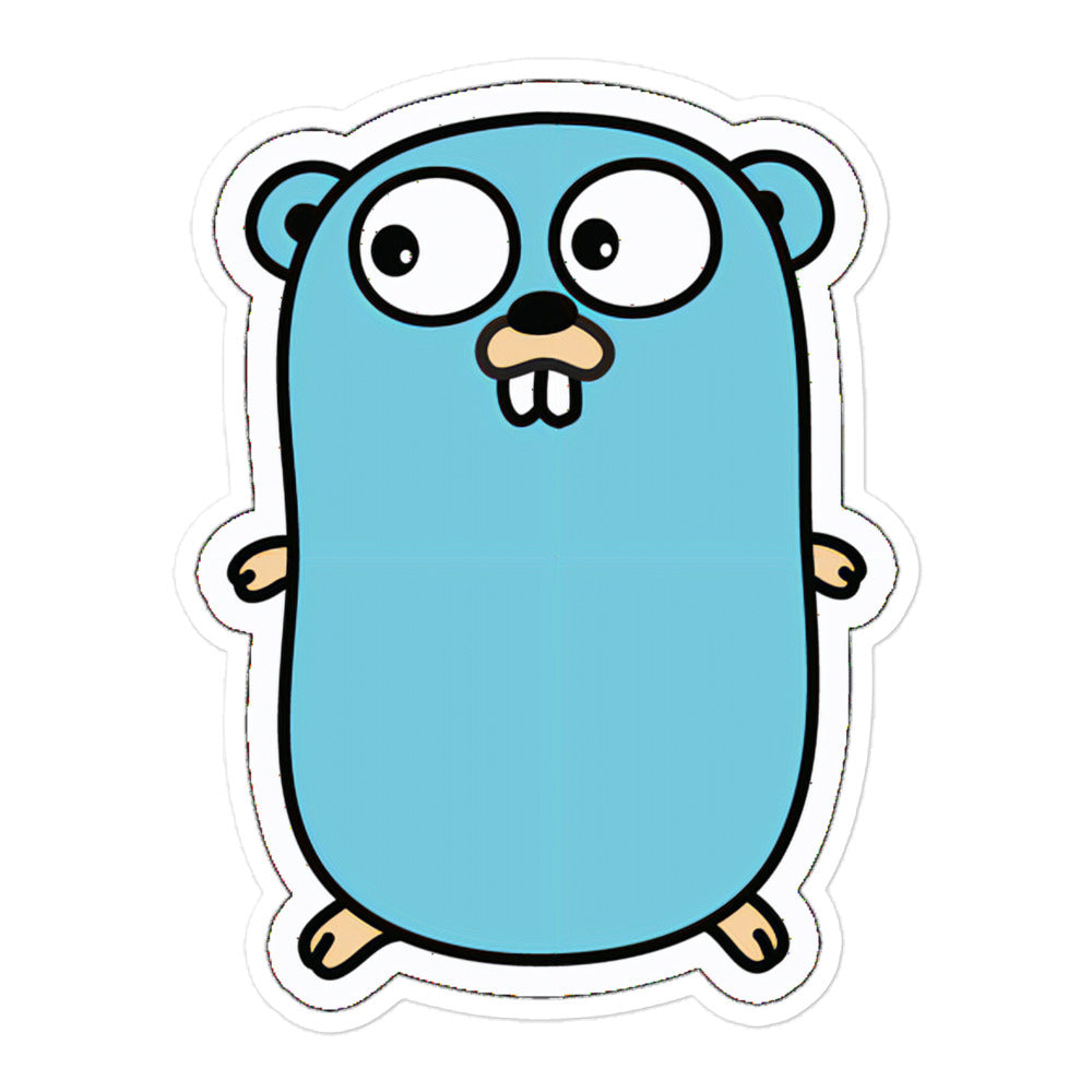 "GoLang" Bubble-free stickers The Developer Shop