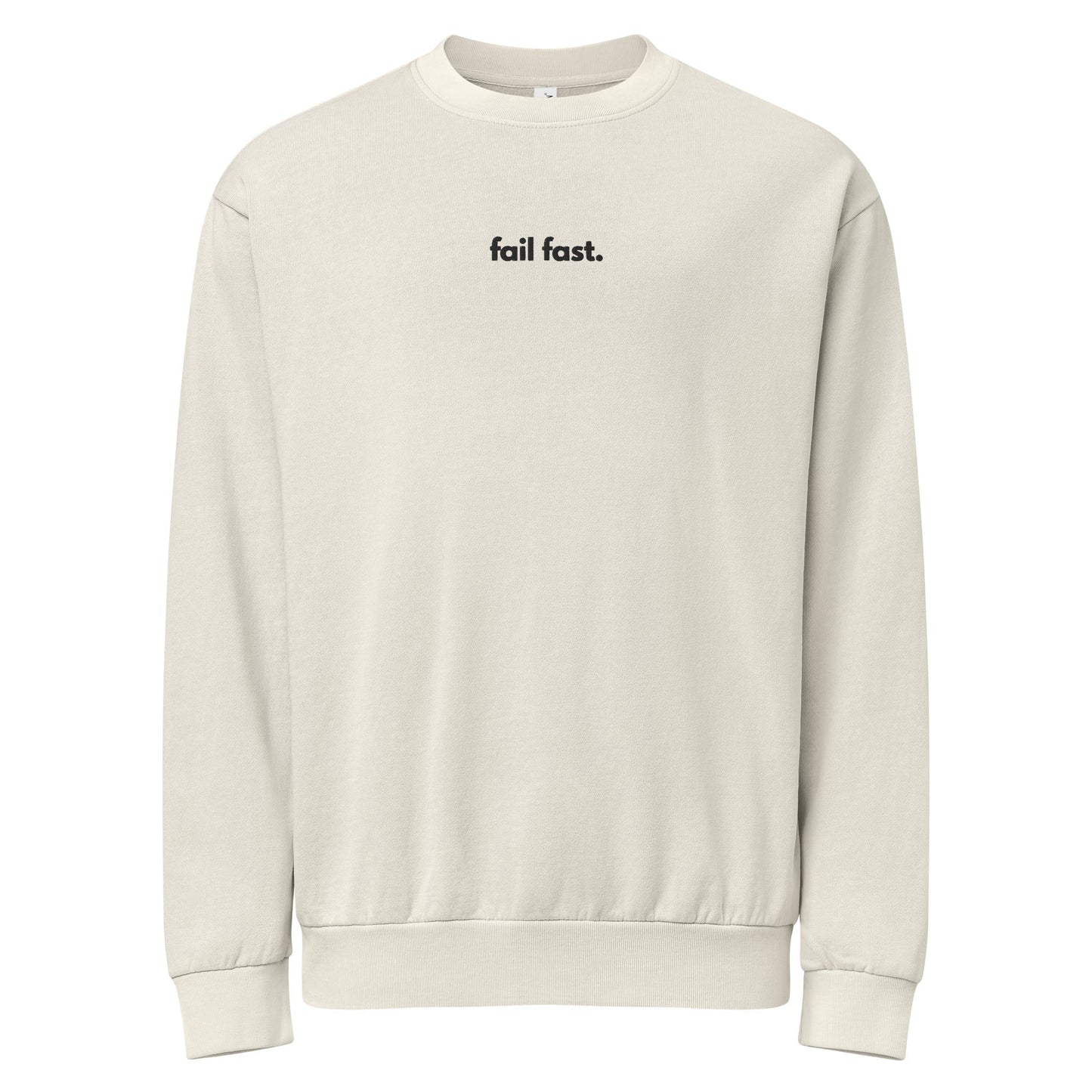 "FAIL FAST" Embroidered Urban sweatshirt The Developer Shop