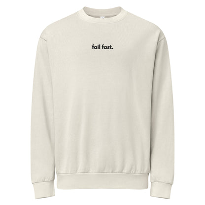 "FAIL FAST" Embroidered Urban sweatshirt The Developer Shop