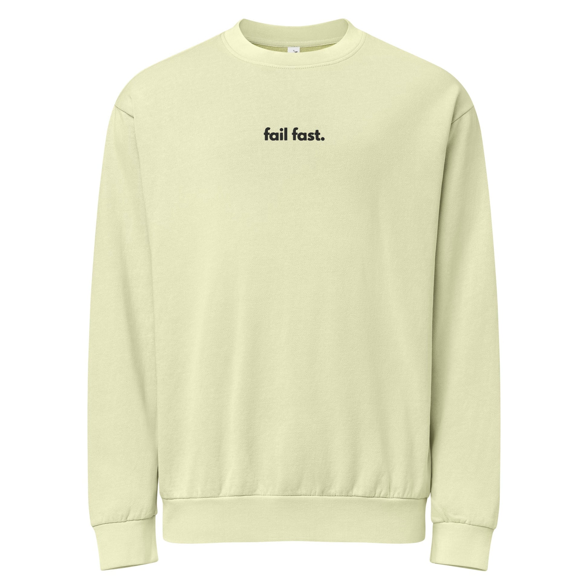 "FAIL FAST" Embroidered Urban sweatshirt The Developer Shop