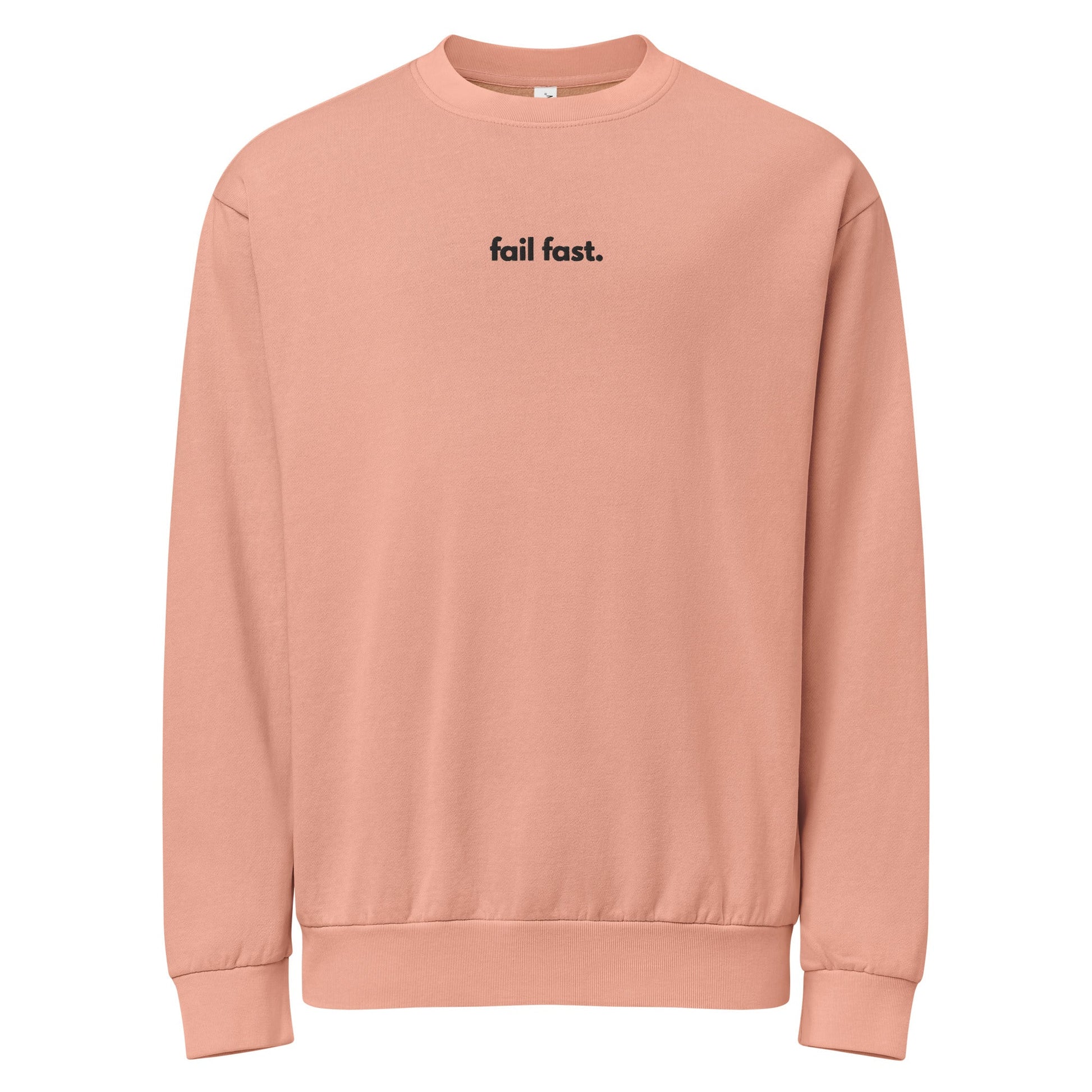 "FAIL FAST" Embroidered Urban sweatshirt The Developer Shop