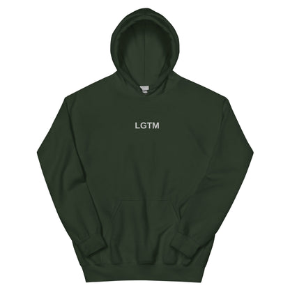 "LGTM" Embroidered Unisex dark Hoodie The Developer Shop