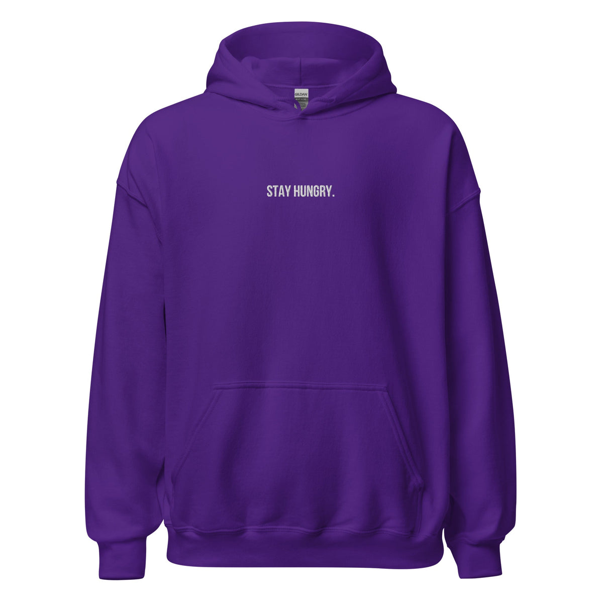 "STAY HUNGRY" Embroidered Unisex dark Hoodie The Developer Shop