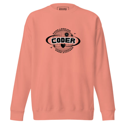 "GOOD CODER" Unisex Premium Sweatshirt The Developer Shop