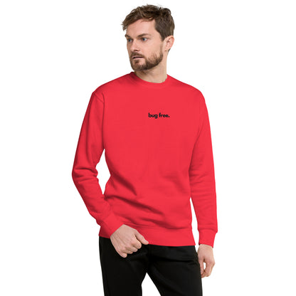 "BUG FREE" Embroidered light Unisex Premium Sweatshirt The Developer Shop